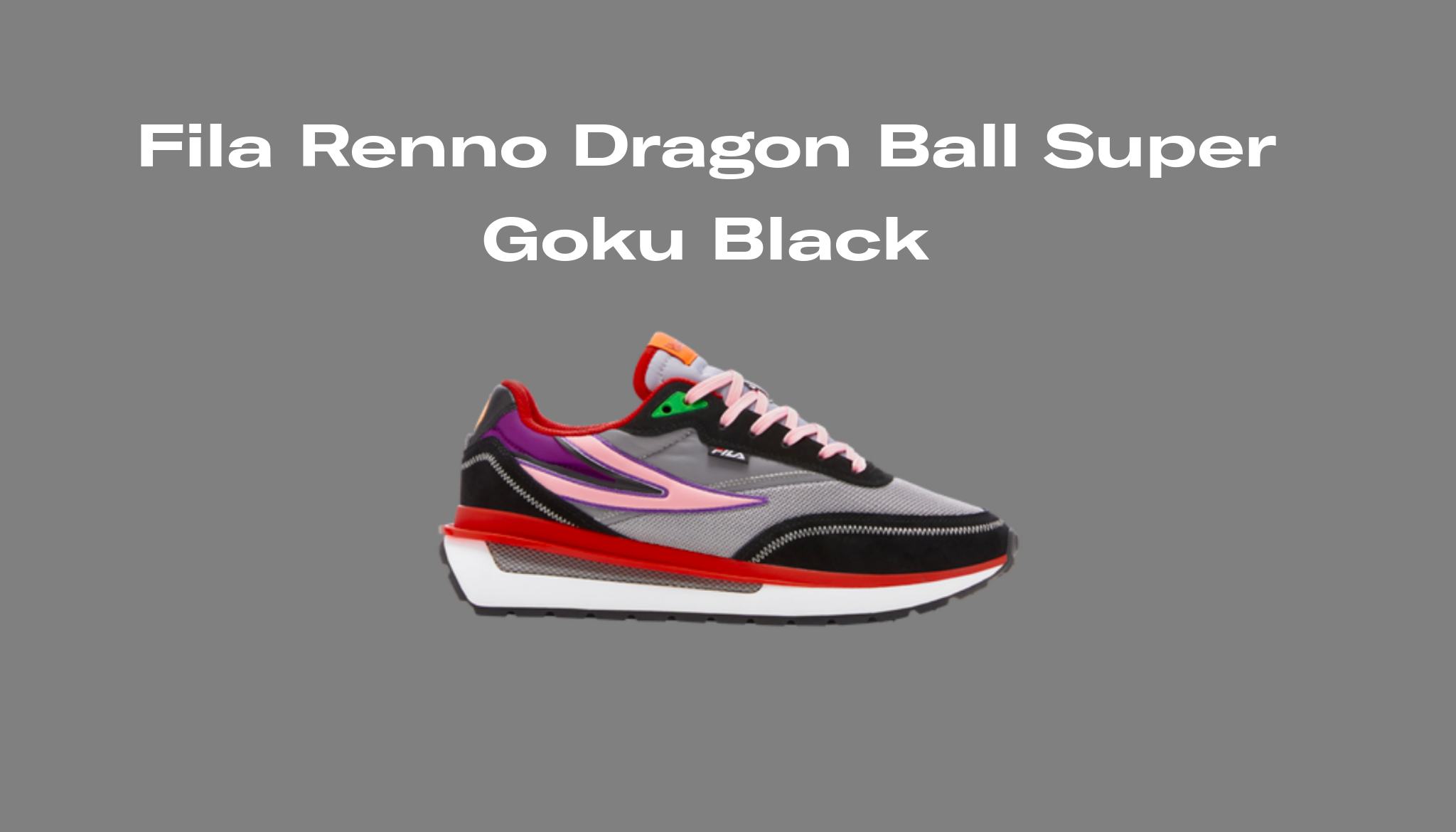 Fila Renno Dragon Ball Super Goku Black, Raffles and Release Date